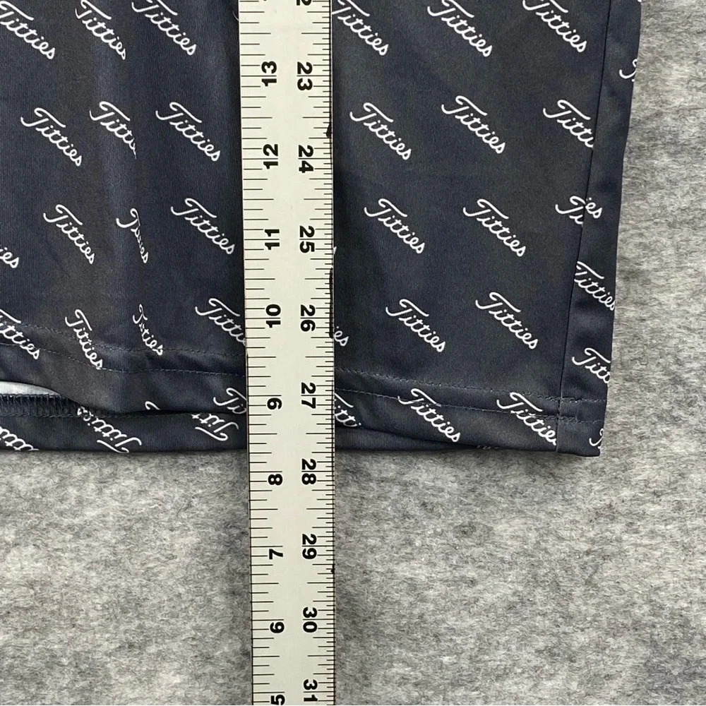 Golf Caps Mens Blue/White Geometric Ti**ies Performance Golf Polo‎ Size LG - Picture 6 of 9